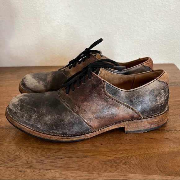 Bed Stu Mens Oxford 8.5
Brown Cobbler Distressed
Lace Up Dress Hand Crafted - Picture 5 of 16
